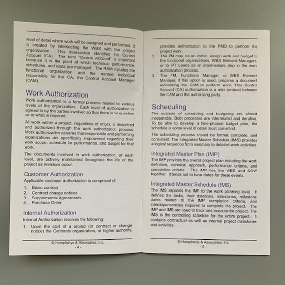 3/$15 - POCKET GUIDE TO PROJECT MANAGEMENT USING EARNED VA - Picture 2 of 5